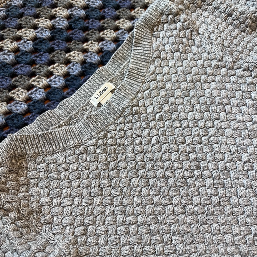 L.L. Bean Women's Gray Cotton Sweater